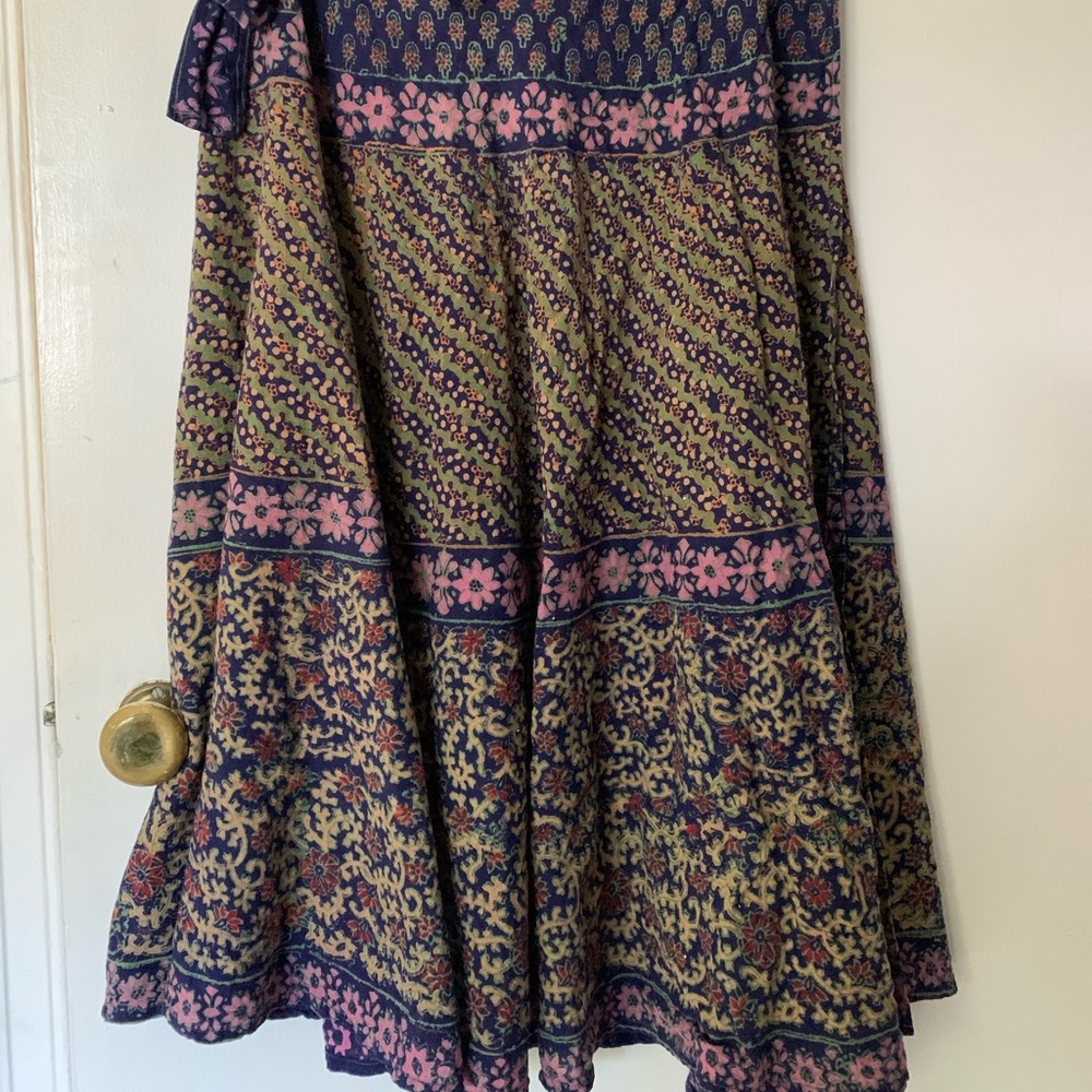 Pretty Indian cotton wrap skirt